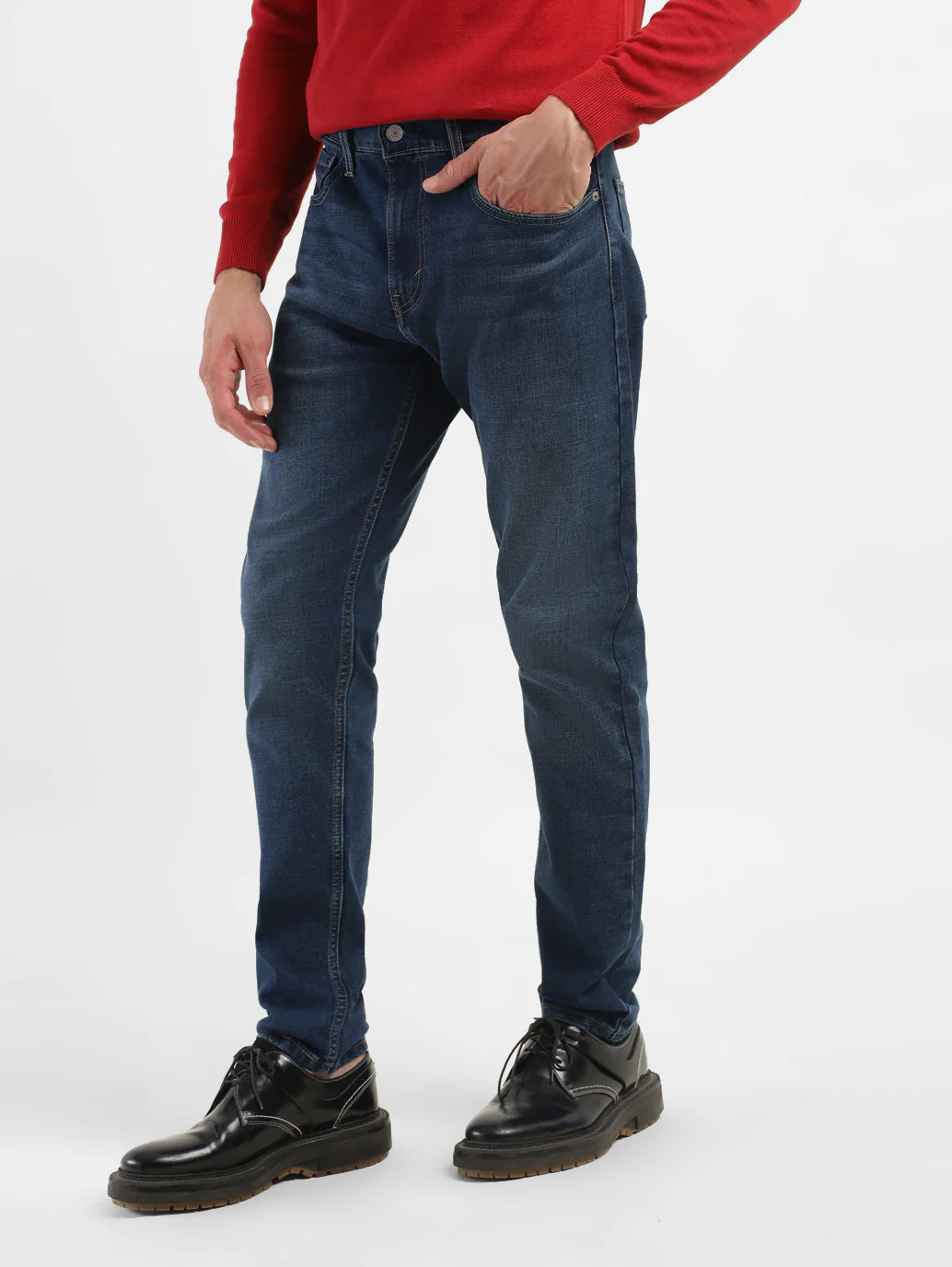Men's 512 Indigo Slim Tapered Fit Mid Rise Jeans - Image 5