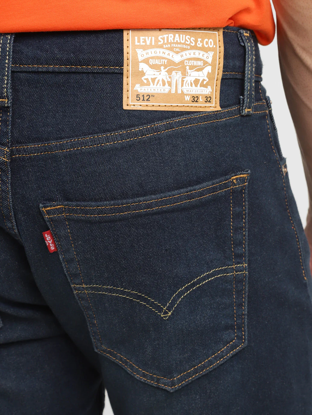 Men's 512 Indigo Slim Tapered Fit Mid Rise Jeans - Image 6