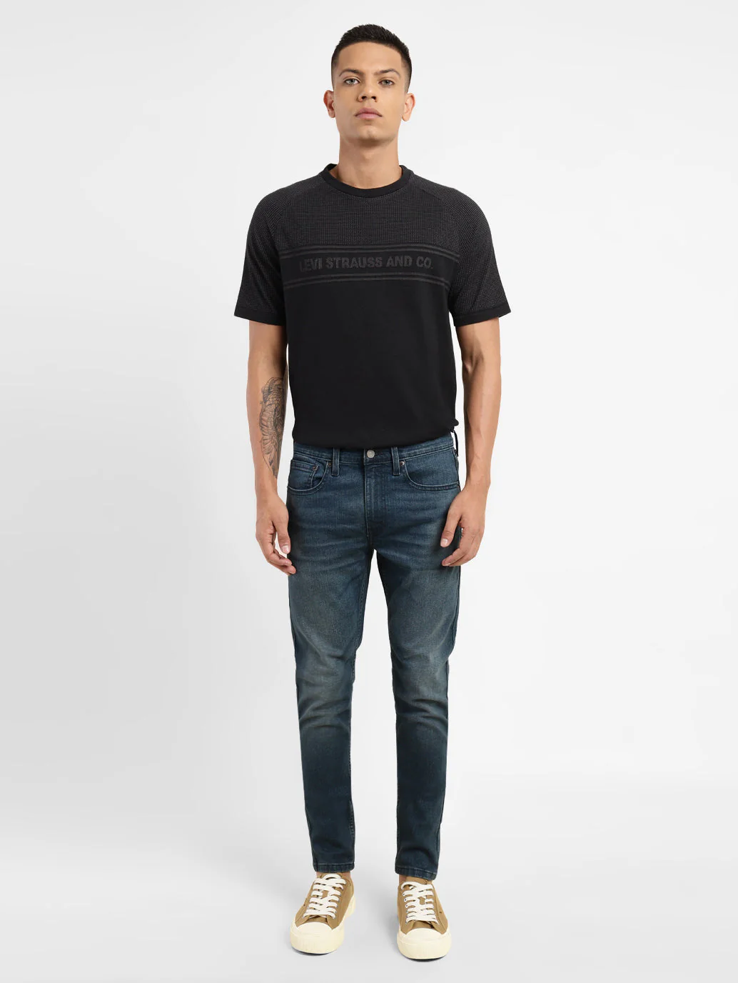 Men's Blue Skinny Fit Mid Rise Jeans - Image 7