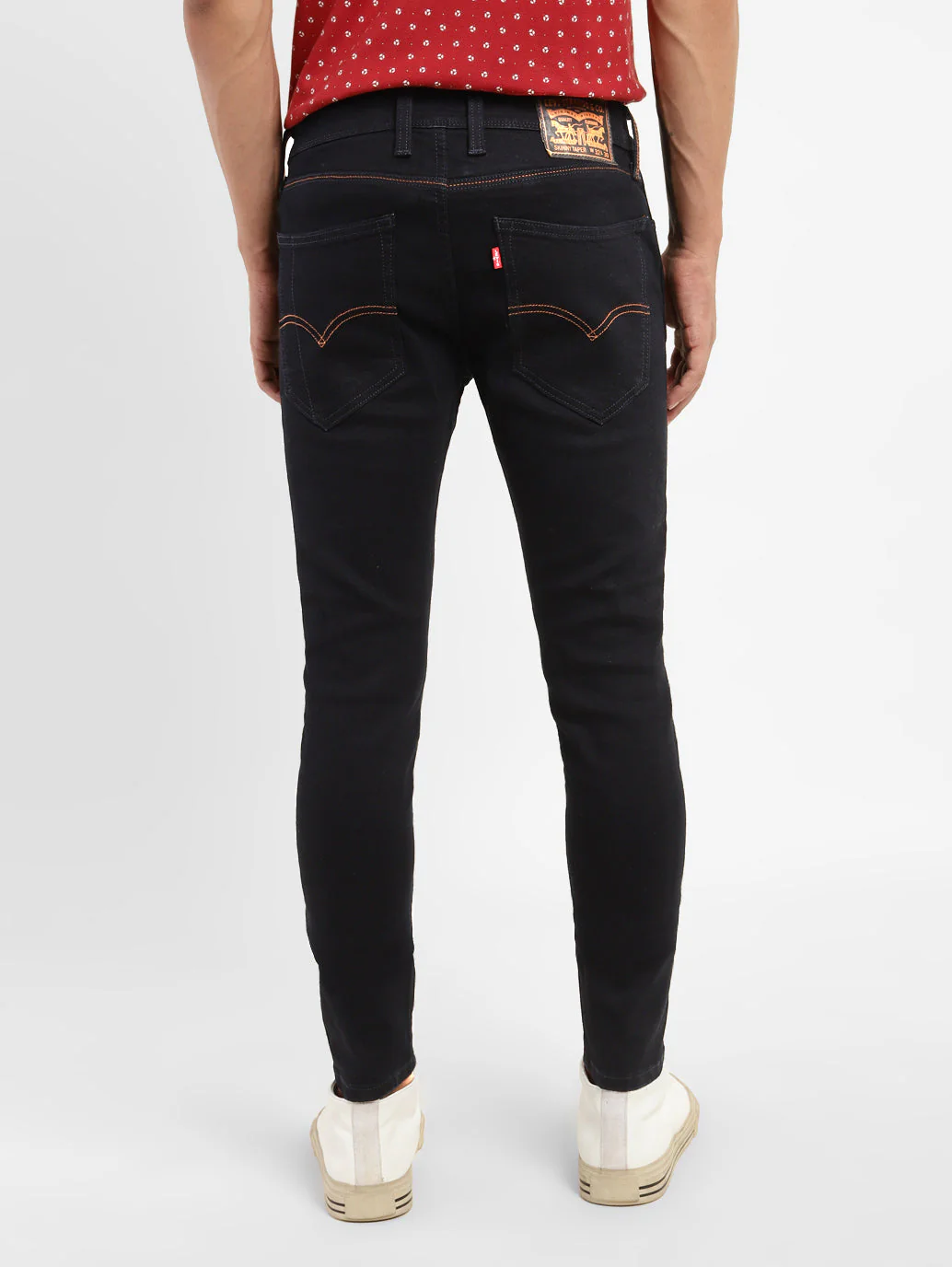 Men's Blue Skinny Fit Mid Rise Jeans - Image 3