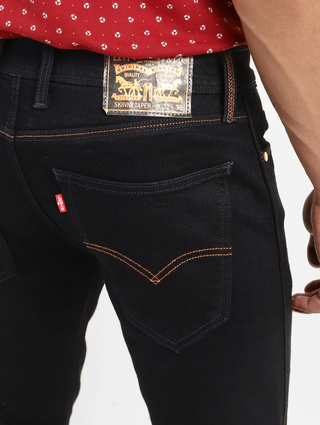 Men's Blue Skinny Fit Mid Rise Jeans - Image 6