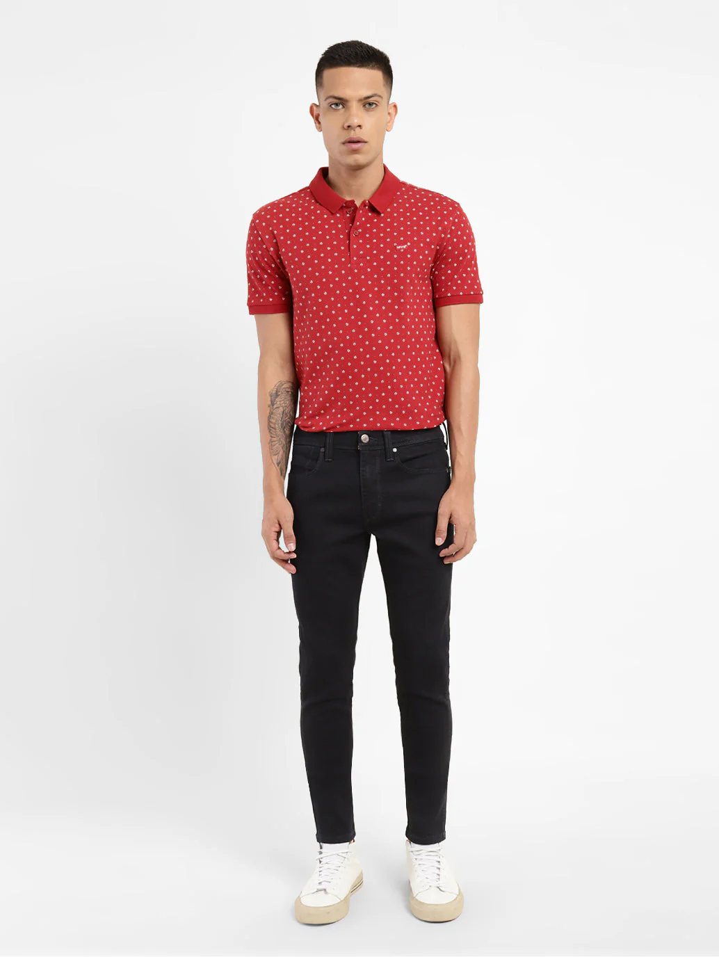 Men's Blue Skinny Fit Mid Rise Jeans - Image 7