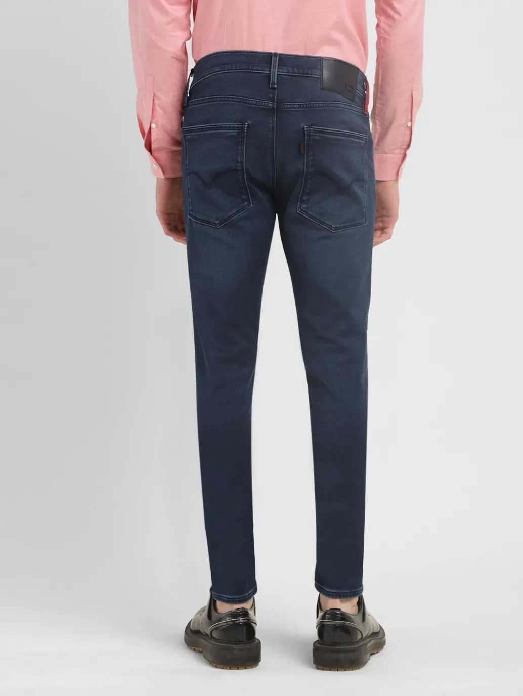 Men's Redloop Blue Skinny Fit Mid Rise Jeans - Image 3
