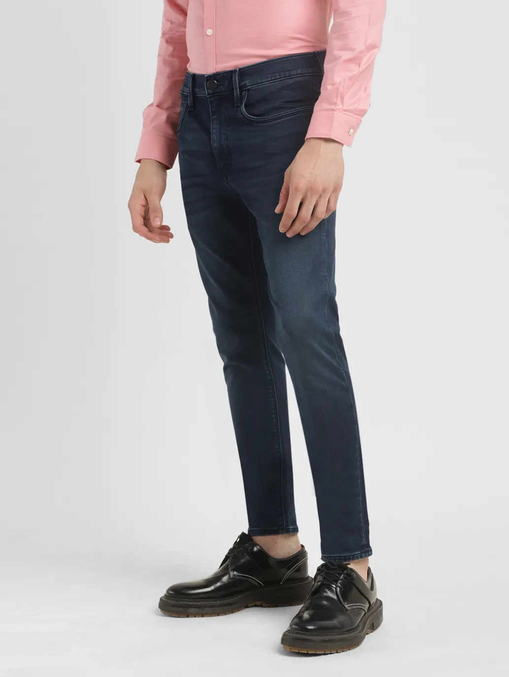 Men's Redloop Blue Skinny Fit Mid Rise Jeans - Image 4