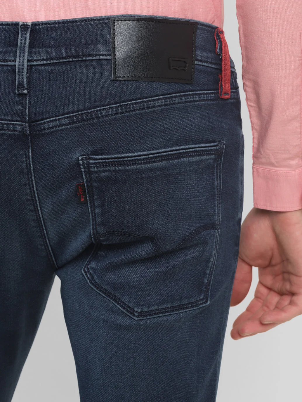 Men's Redloop Blue Skinny Fit Mid Rise Jeans - Image 5