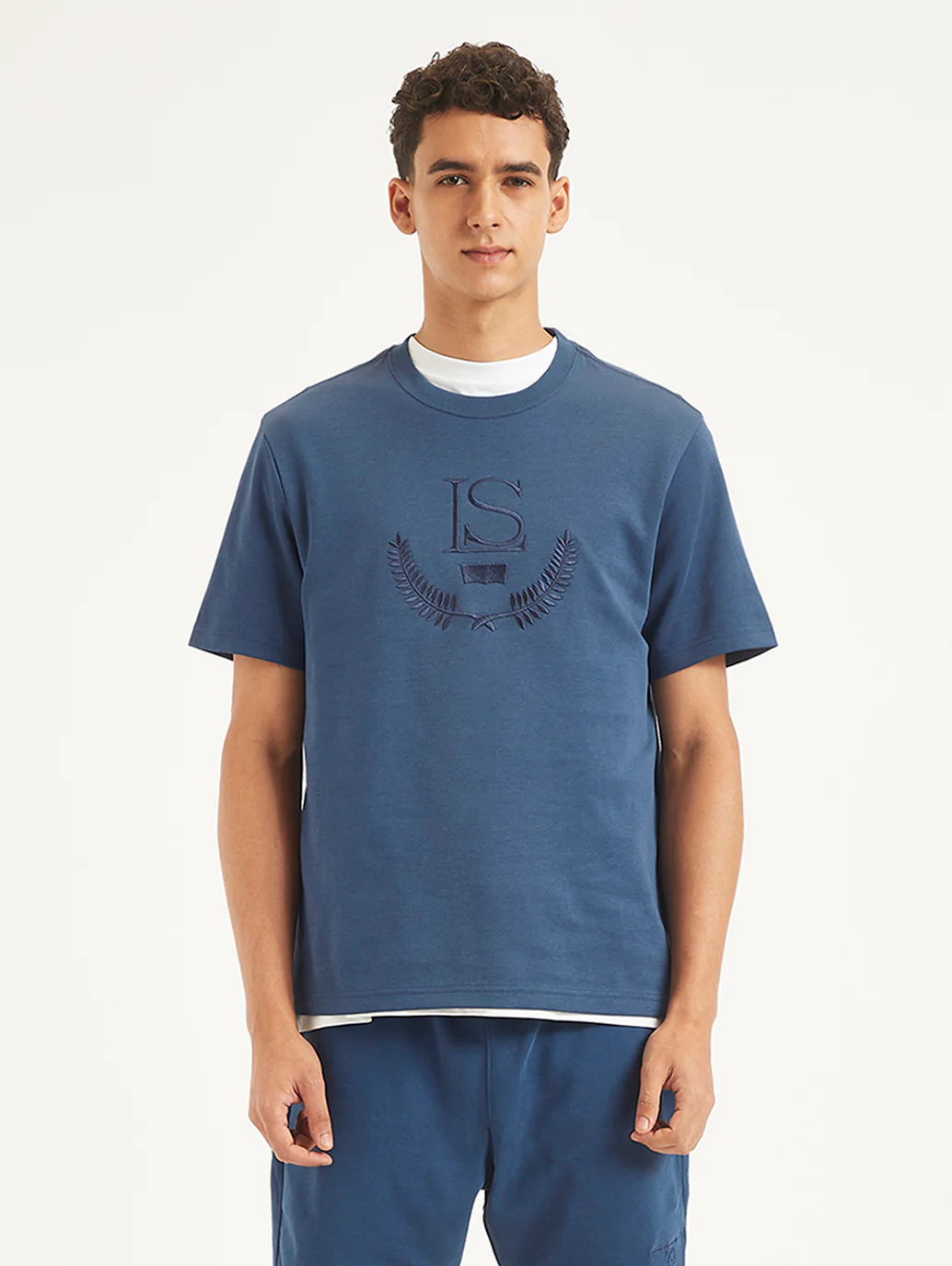 Men's Embroidered Regular Fit T-Shirt - Image 3
