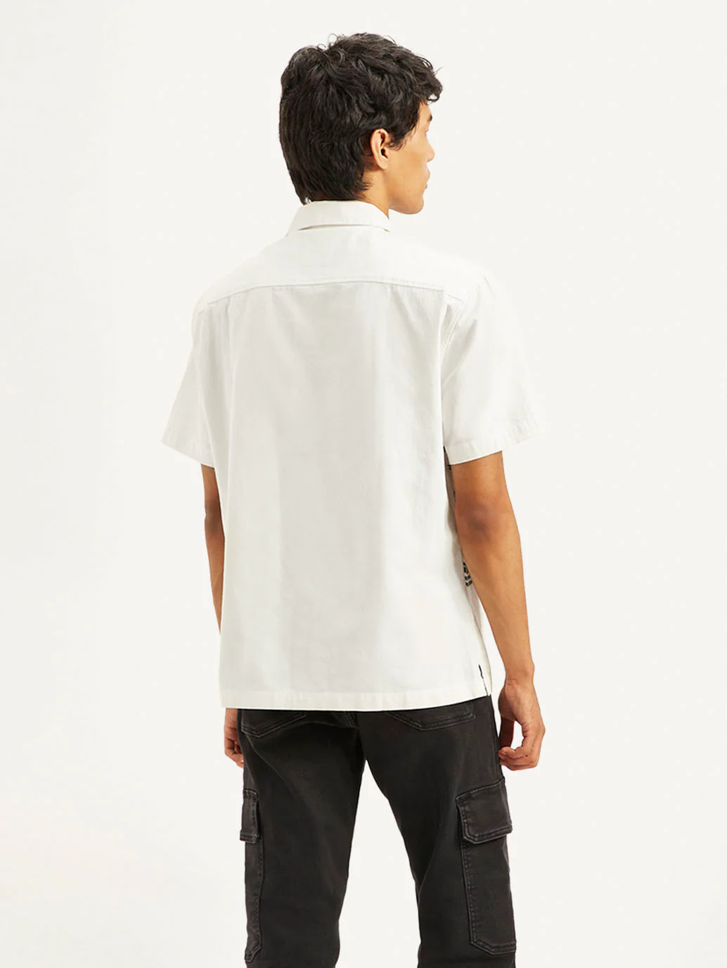 Men's Resort Collar Embroidered Regular Fit Shirt - Image 4