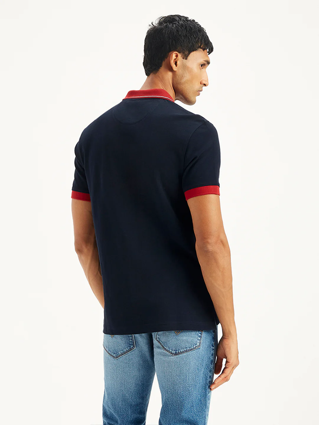 Men's Embroidered Slim Fit Polo T-Shirt - Image 3