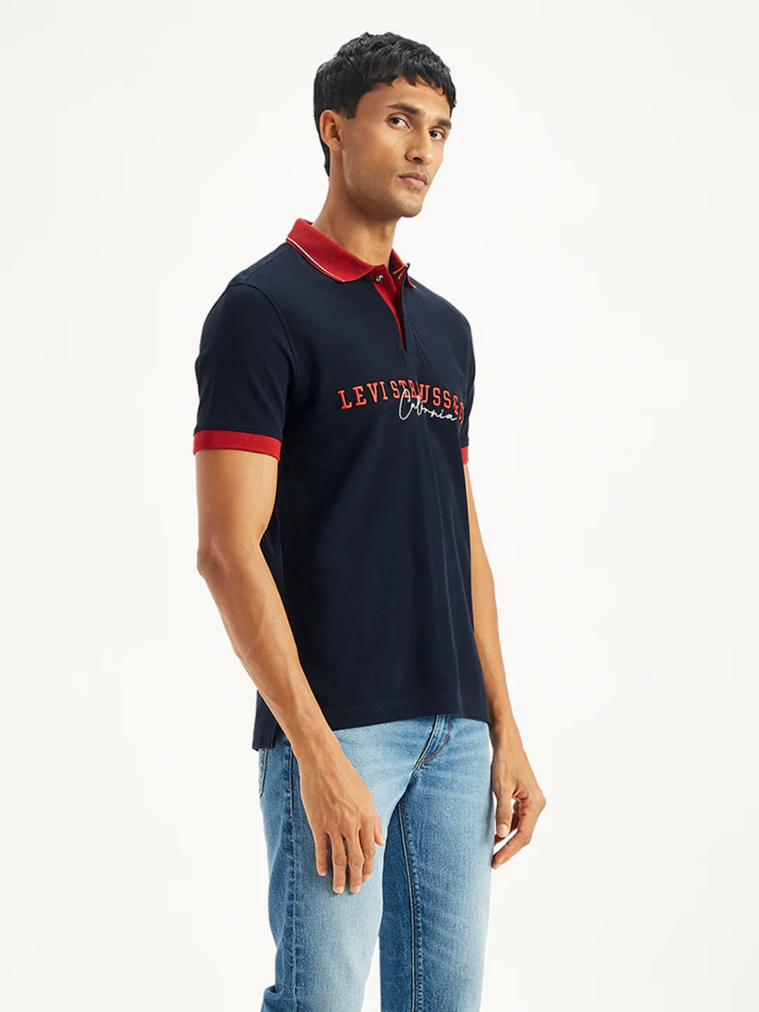 Men's Embroidered Slim Fit Polo T-Shirt - Image 4