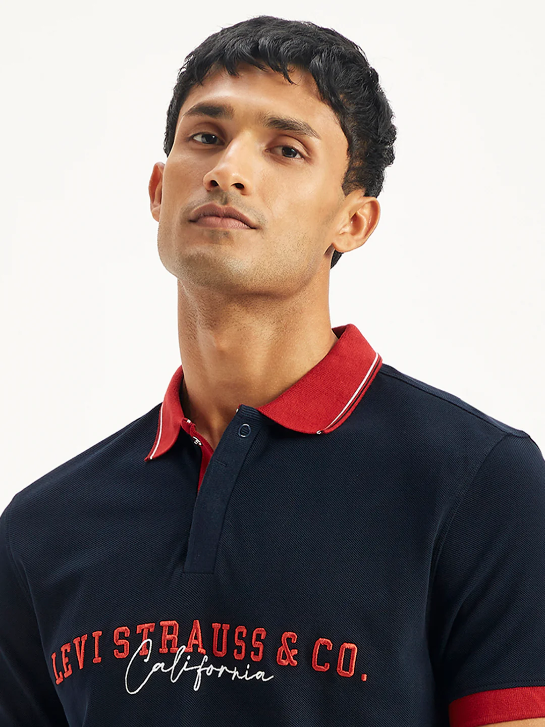 Men's Embroidered Slim Fit Polo T-Shirt - Image 5