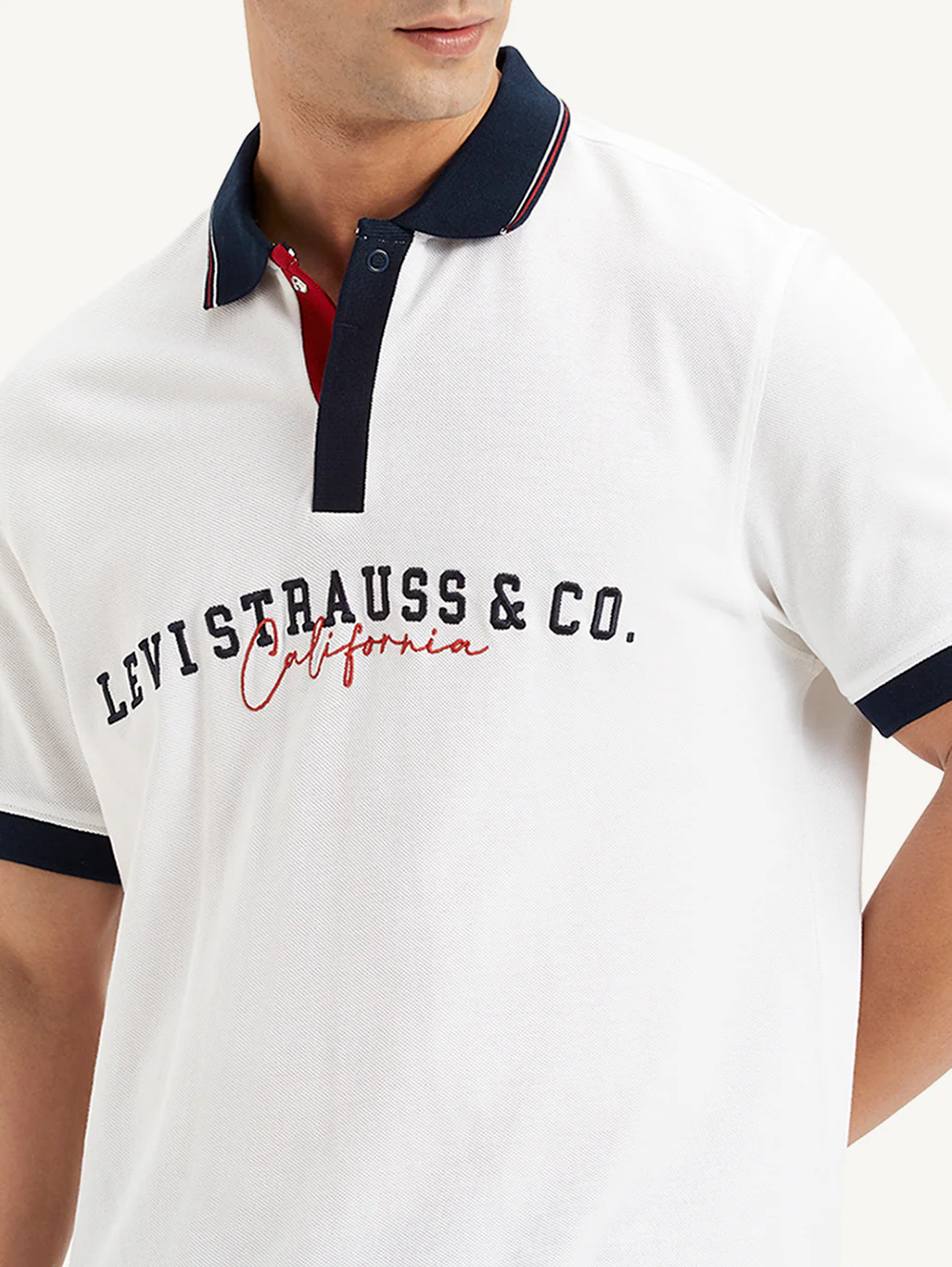 Men's Embroidered Slim Fit Polo T-Shirt - Image 2