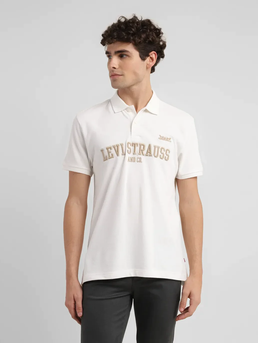 Men's Embroidered Slim Fit Polo T-shirt - Image 2