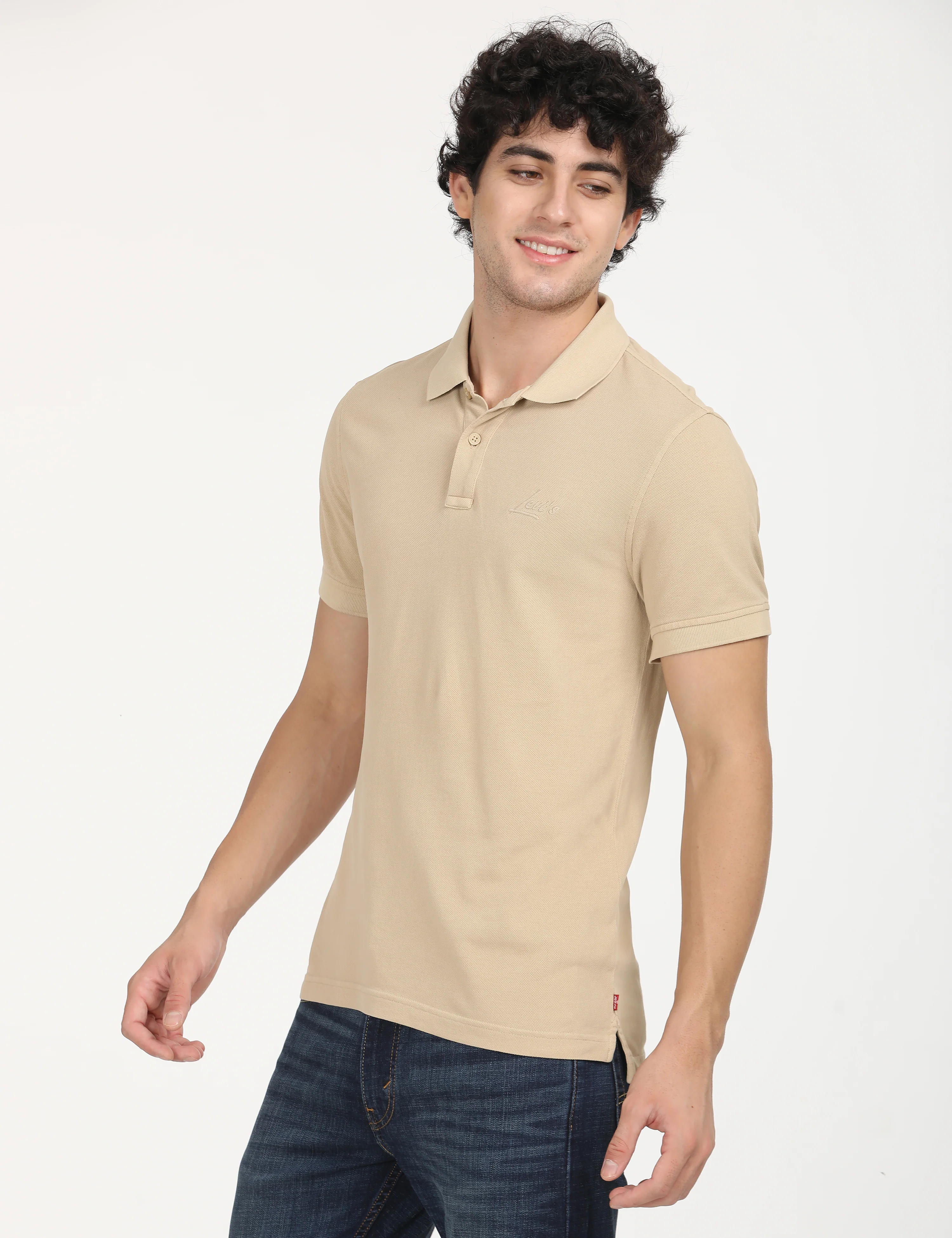 Men's Embroidered Slim Fit Polo T-Shirt - Image 2
