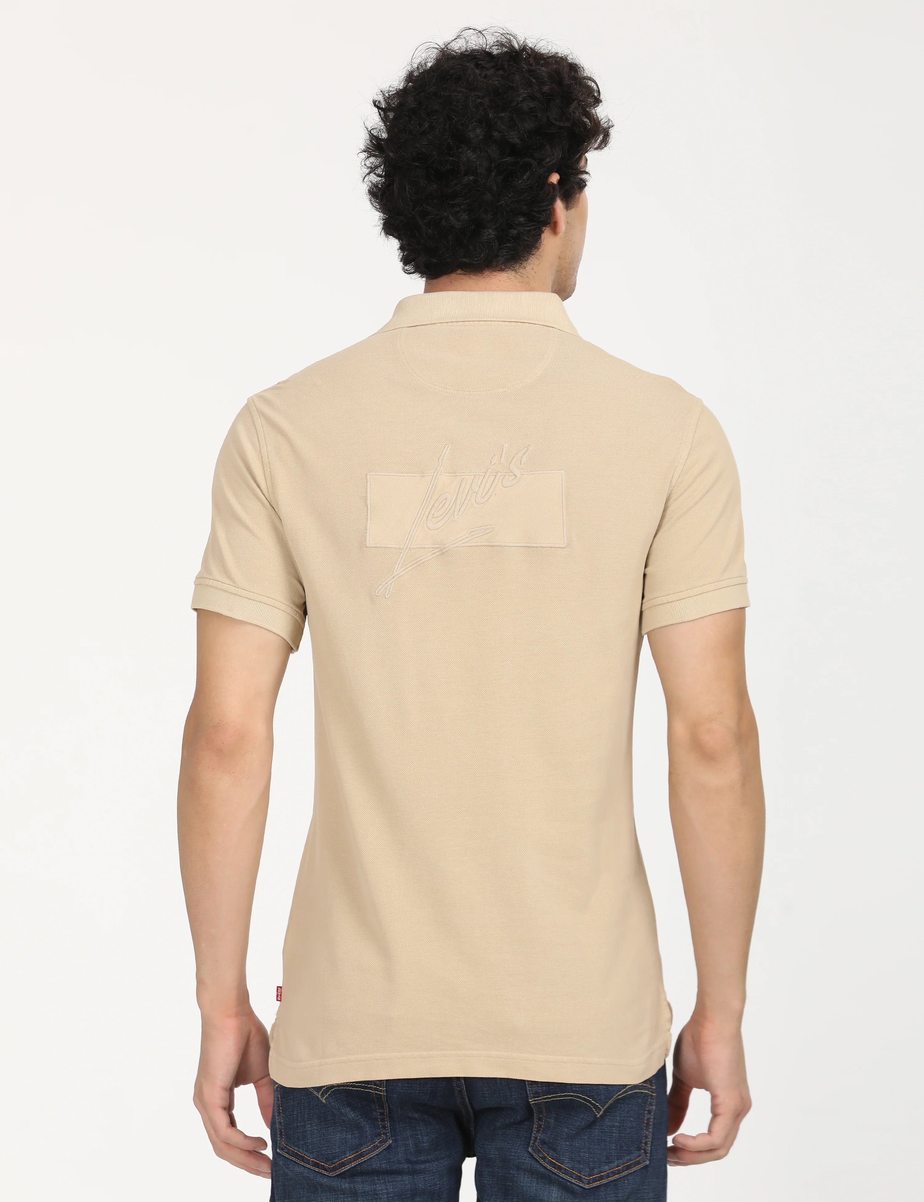 Men's Embroidered Slim Fit Polo T-Shirt - Image 3