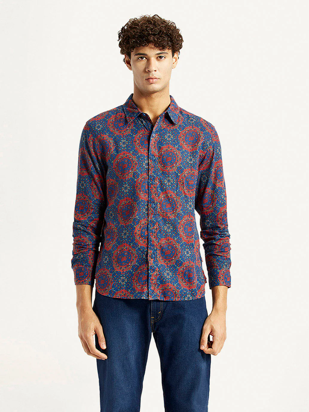 Men's Printed Multicolor Slim Fit Shirt - Image 5