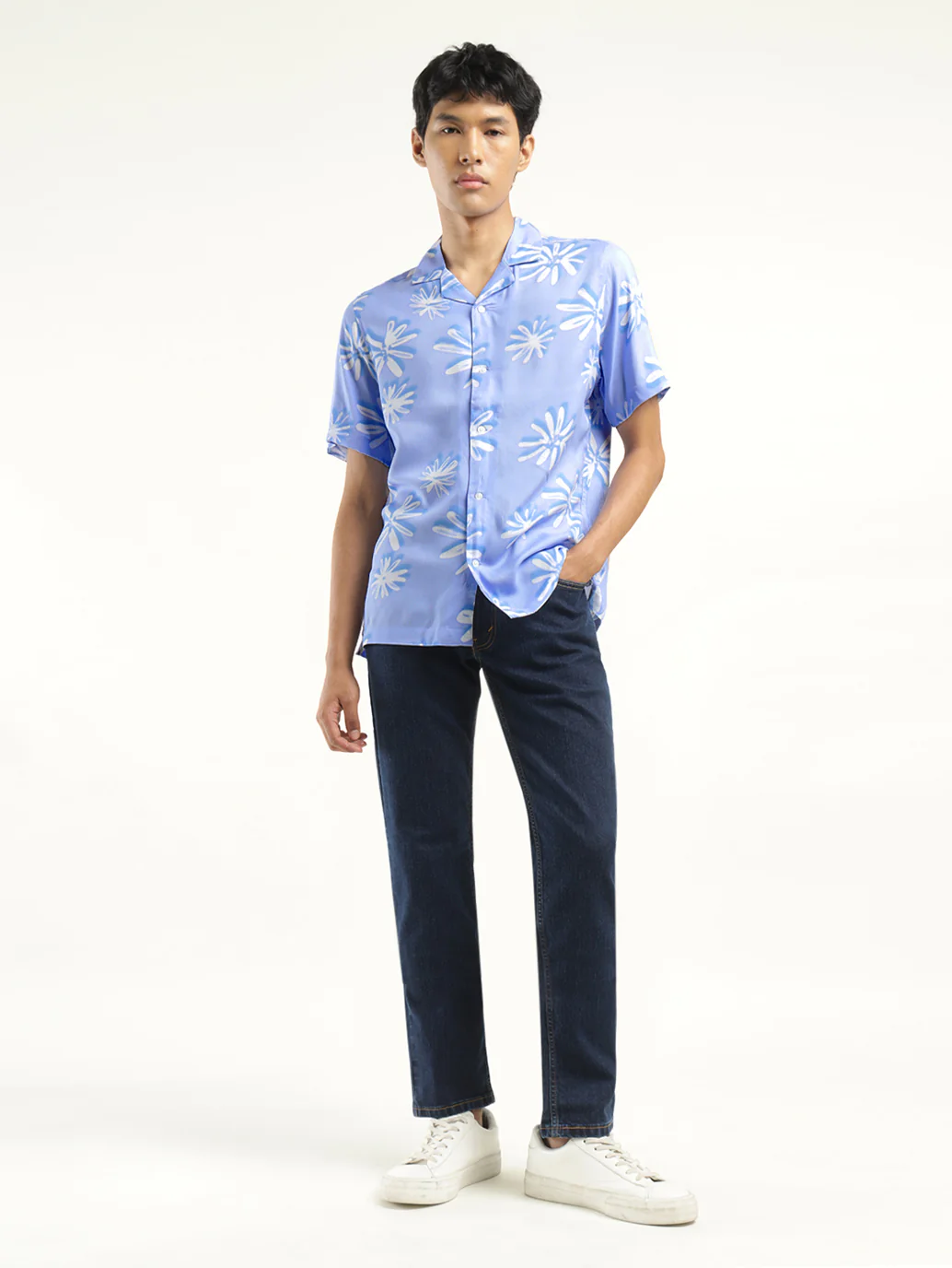 Men's Floral Print Camp Shirt - Image 6