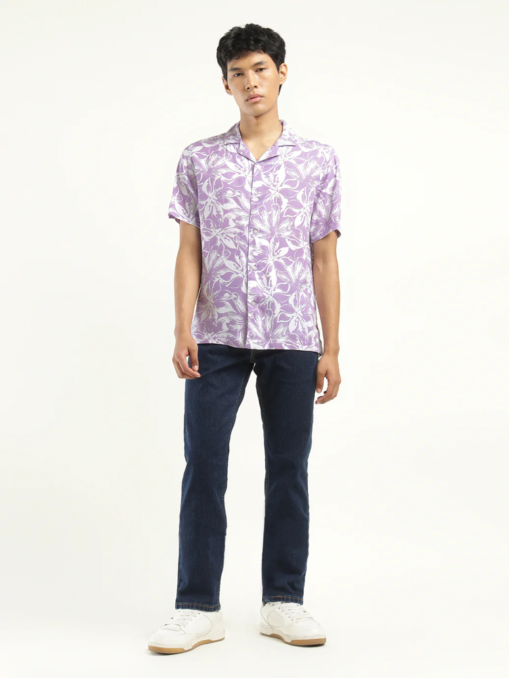 Men's Floral Print Camp Shirt - Image 6