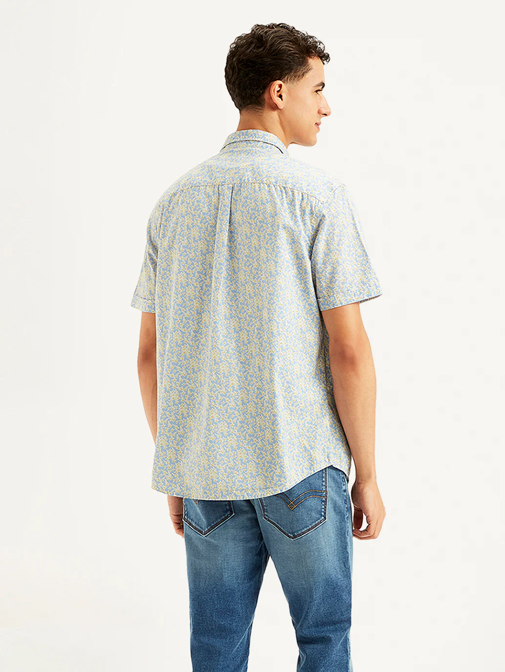 Men's Floral Print Slim Fit Shirt - Image 3