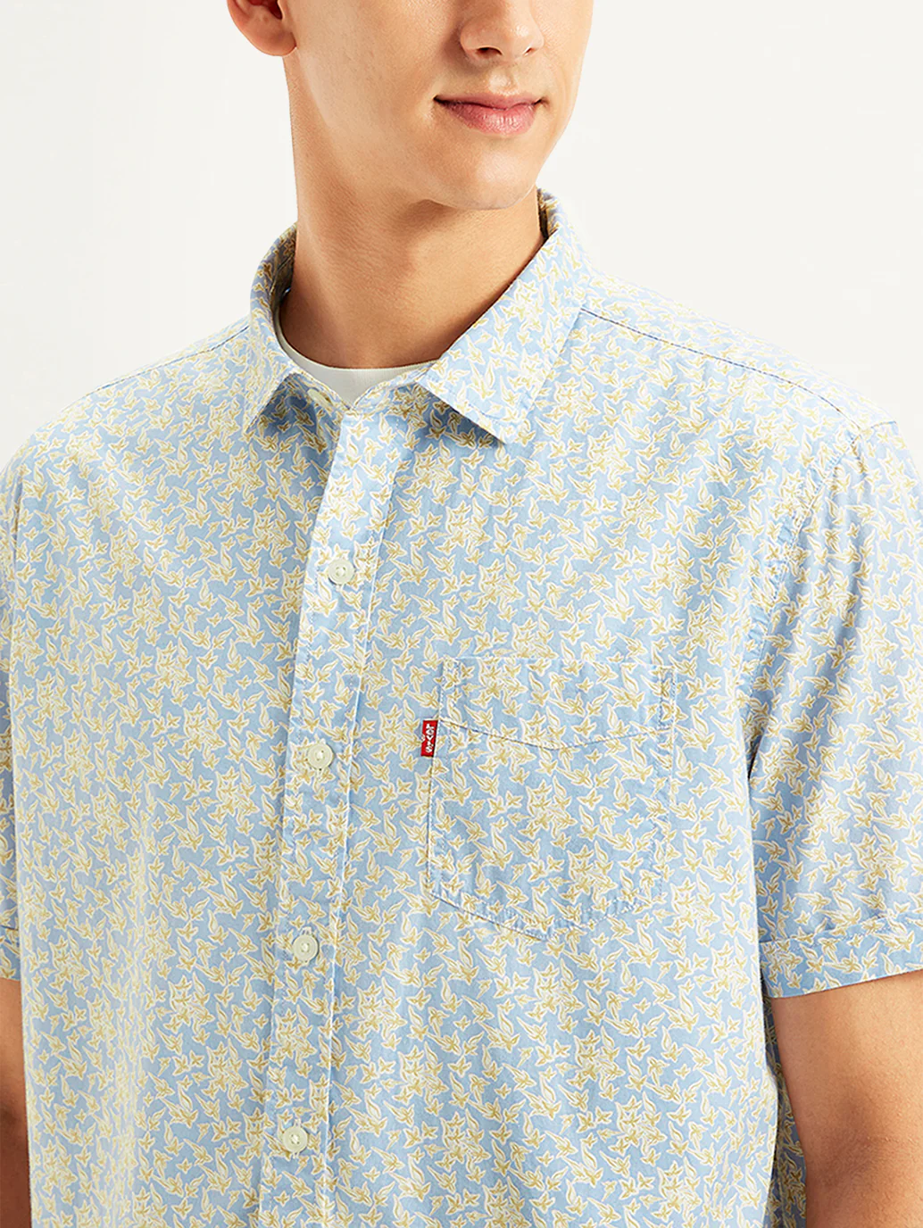 Men's Floral Print Slim Fit Shirt - Image 4