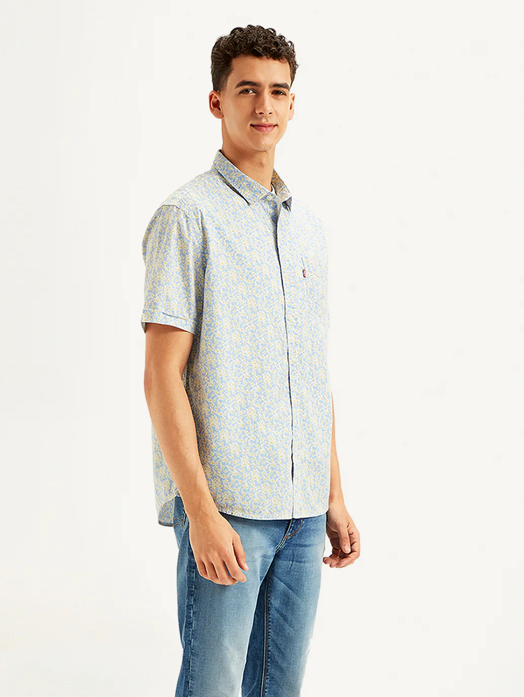 Men's Floral Print Slim Fit Shirt - Image 5