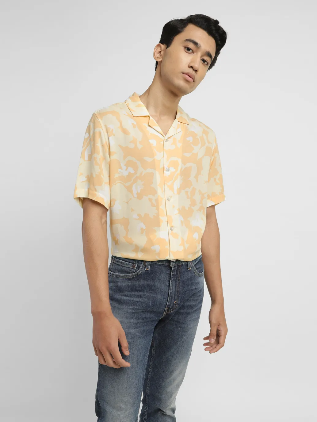Men's Floral Print Regular Fit Shirt - Image 6