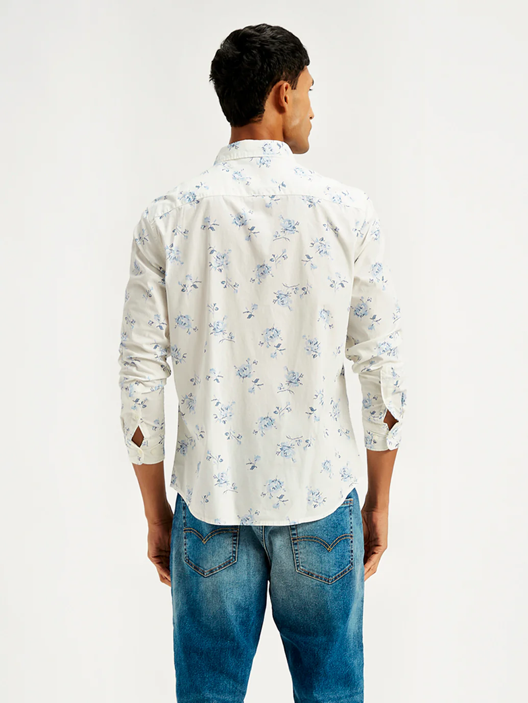 Men's Floral Print Slim Fit Shirt - Image 4
