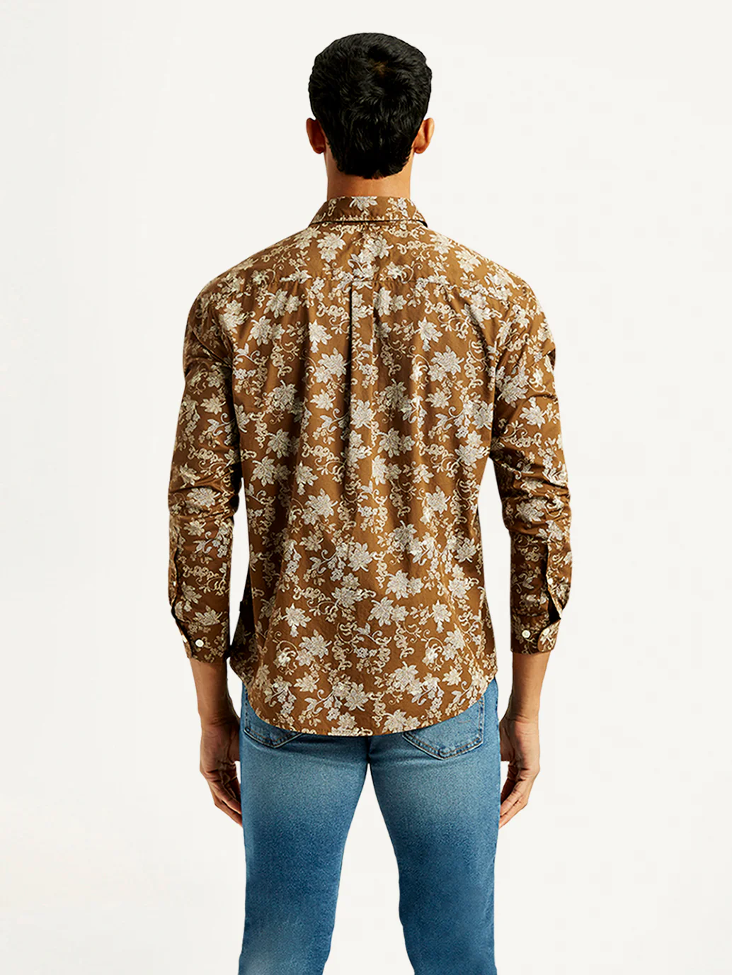 Men's Floral Print Slim Fit Shirt - Image 2