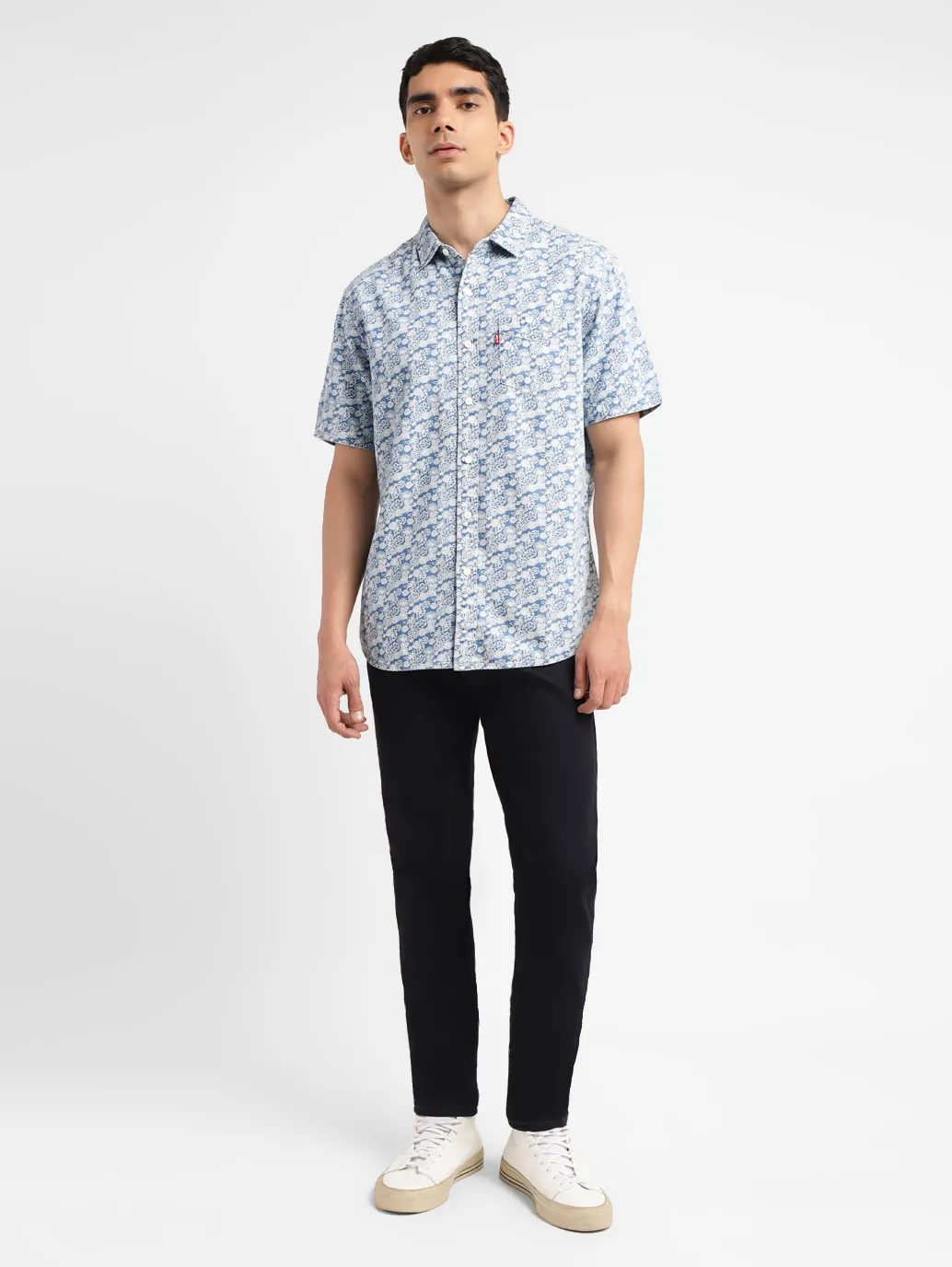 Men's Floral Print Slim Fit Shirt - Image 5