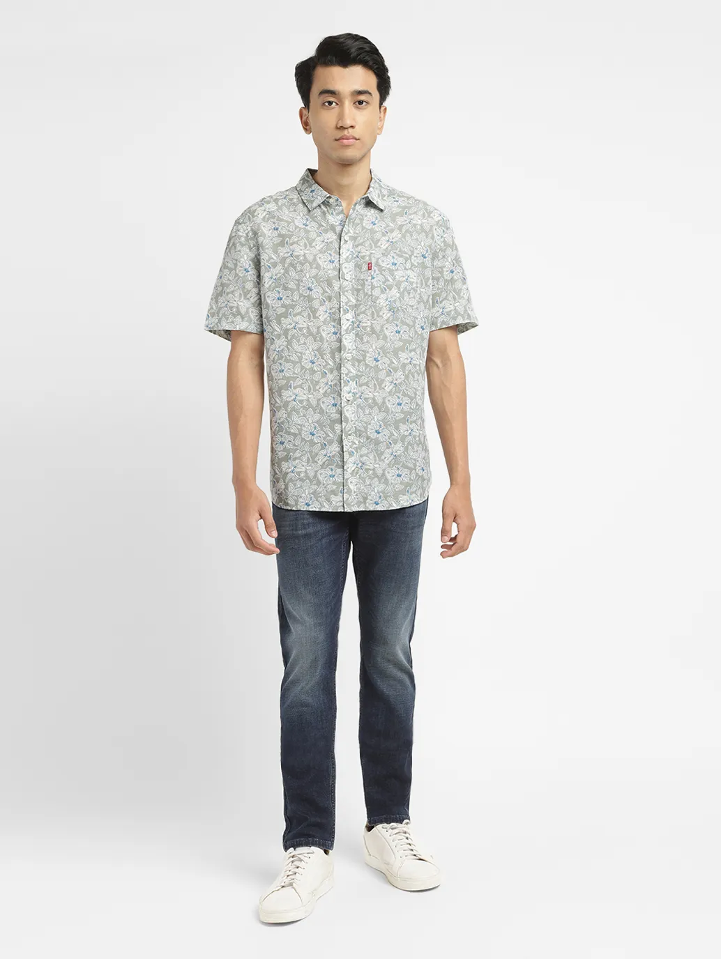 Men's Floral Print Slim Fit Shirt - Image 6