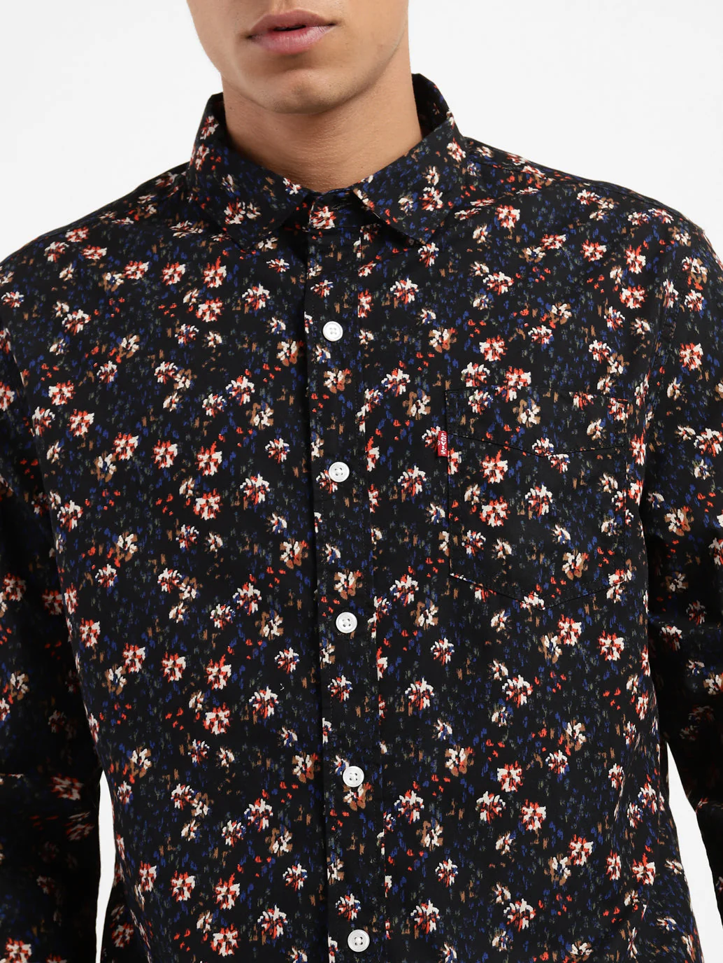 Men's Floral Print Slim Fit Shirt - Image 5
