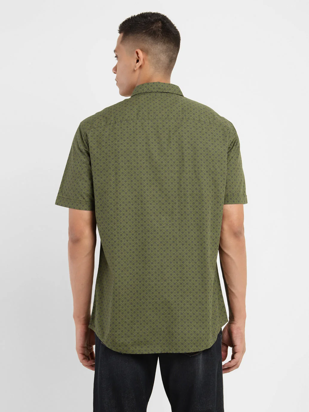 Men's Geometric Print Slim Fit Shirt - Image 3