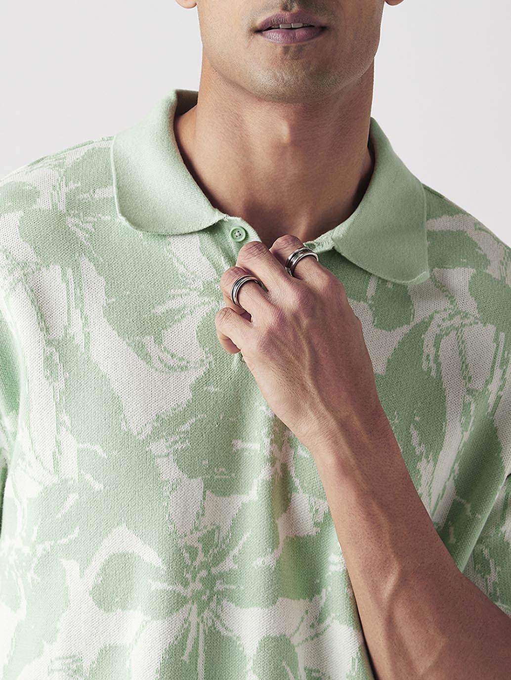Men's Floral Regular Fit T-Shirt - Image 4