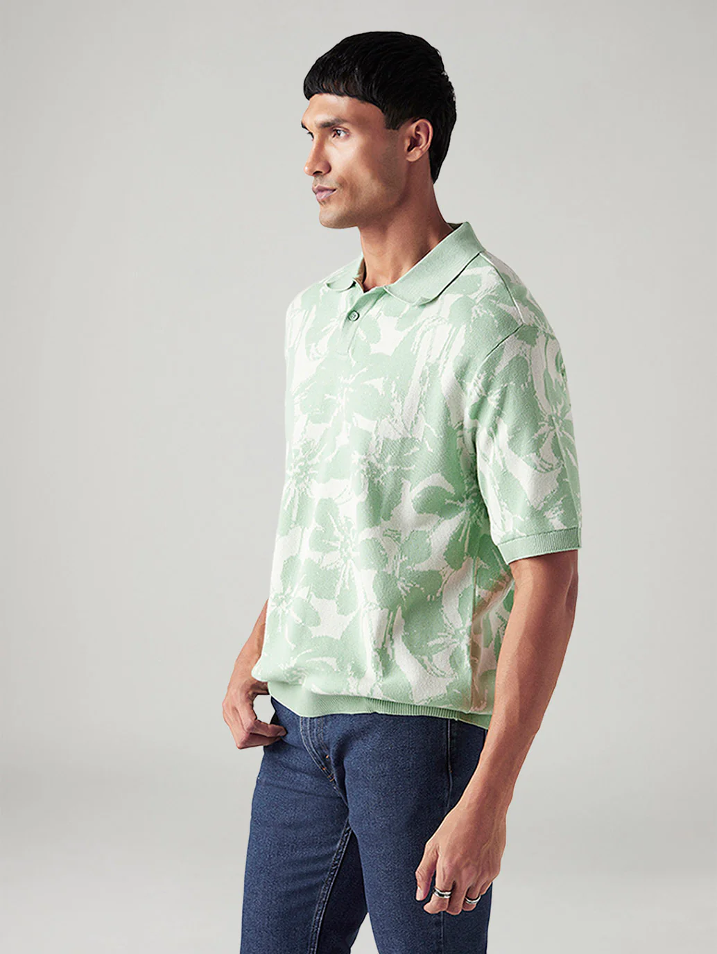 Men's Floral Regular Fit T-Shirt - Image 5