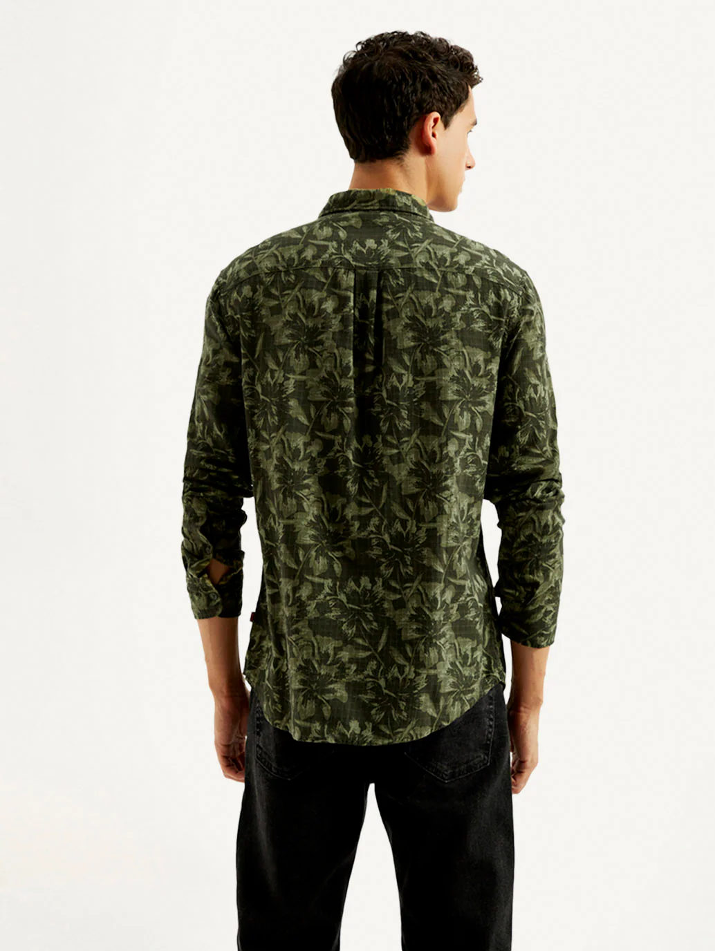 Men's Floral Slim Fit Shirt - Image 3