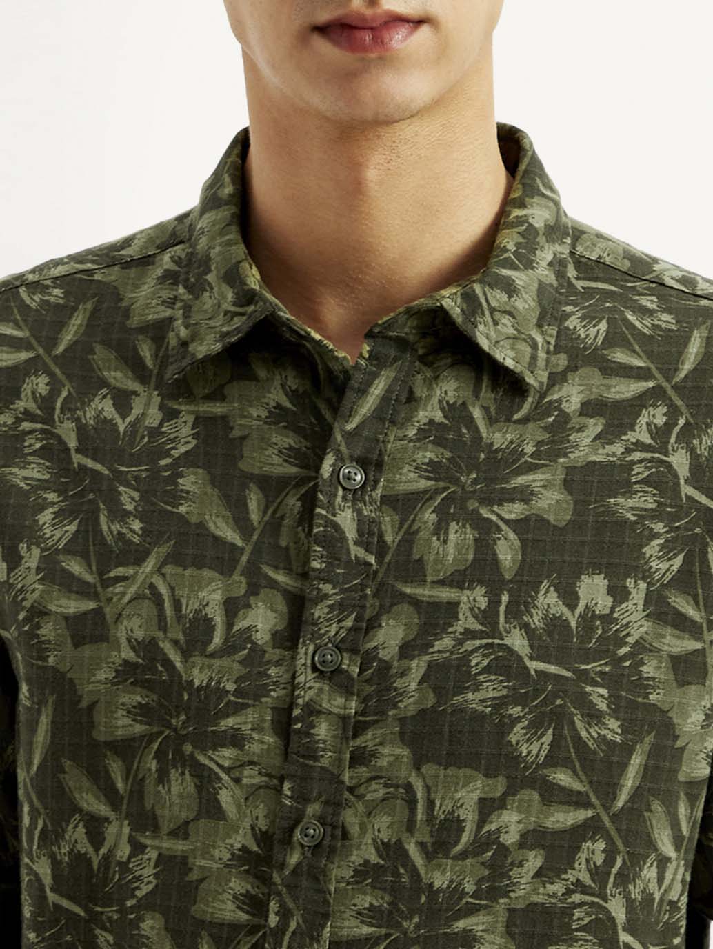 Men's Floral Slim Fit Shirt - Image 4
