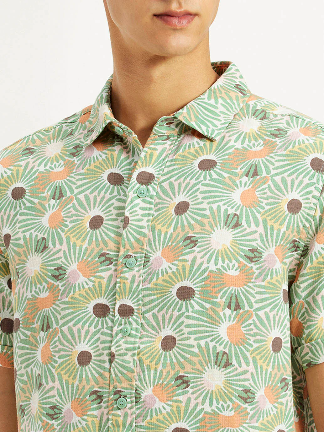 Men's Floral Slim Fit Shirt - Image 4