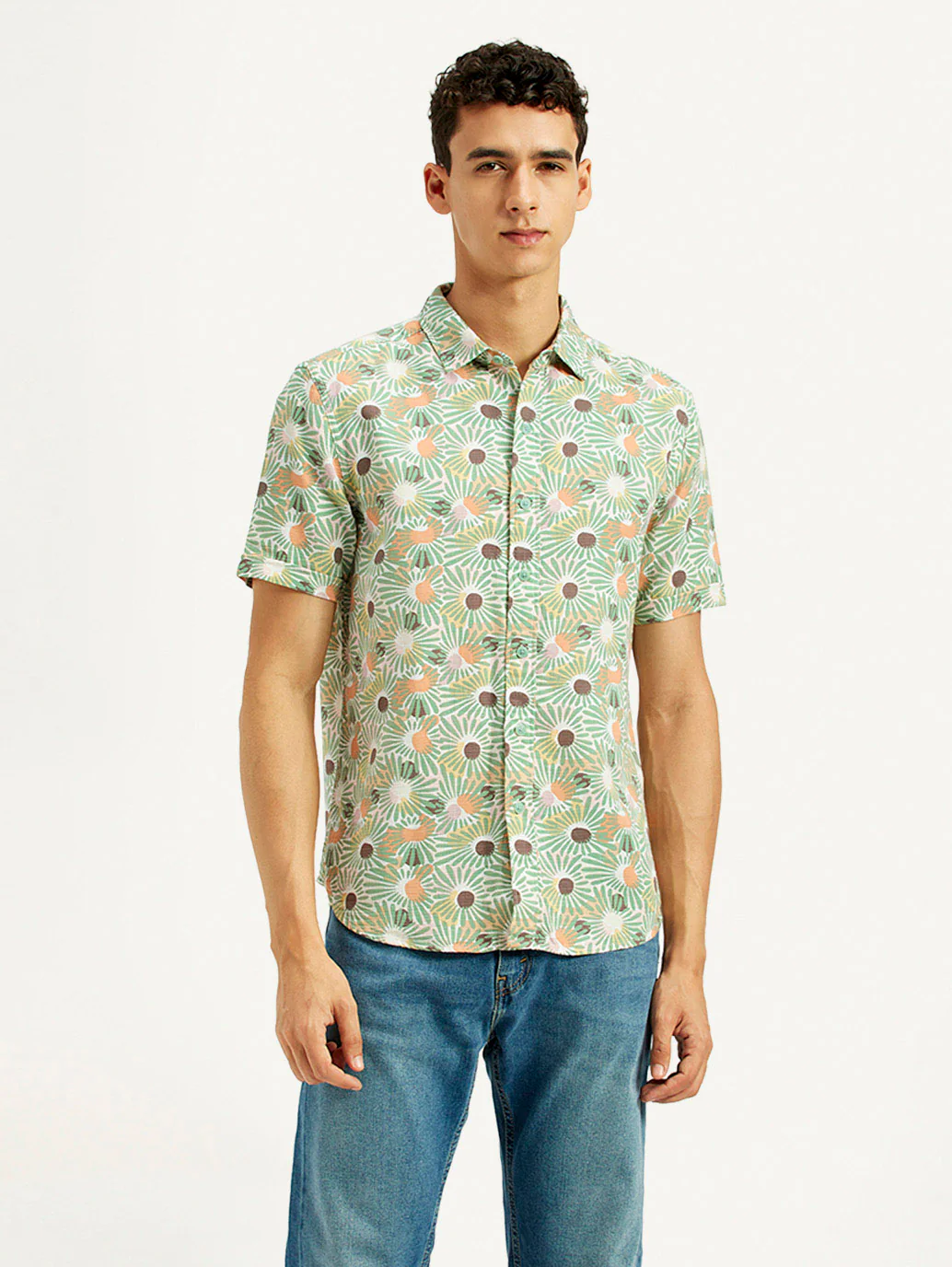 Men's Floral Slim Fit Shirt - Image 5