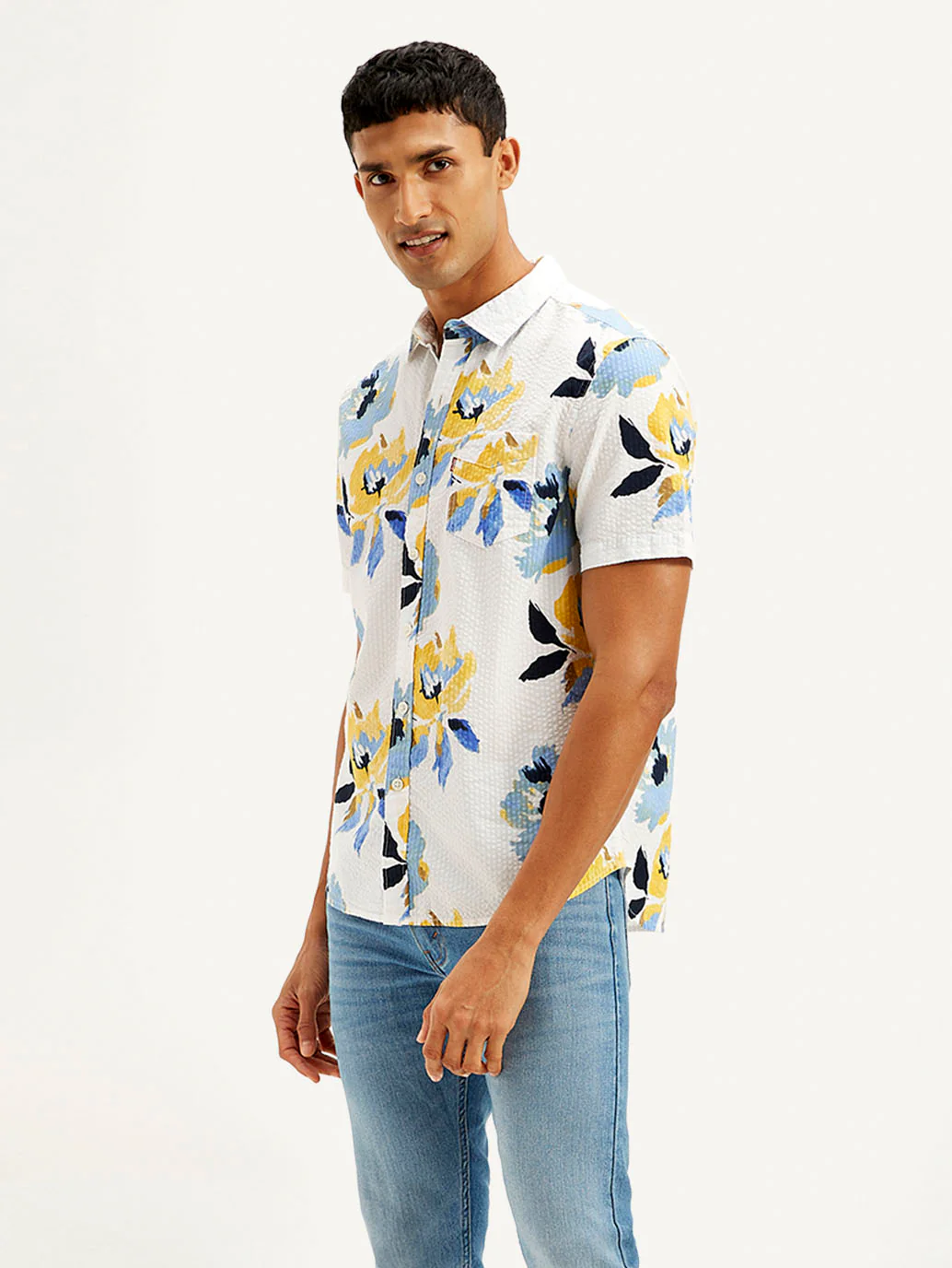 Men's Floral Slim Fit Shirt
