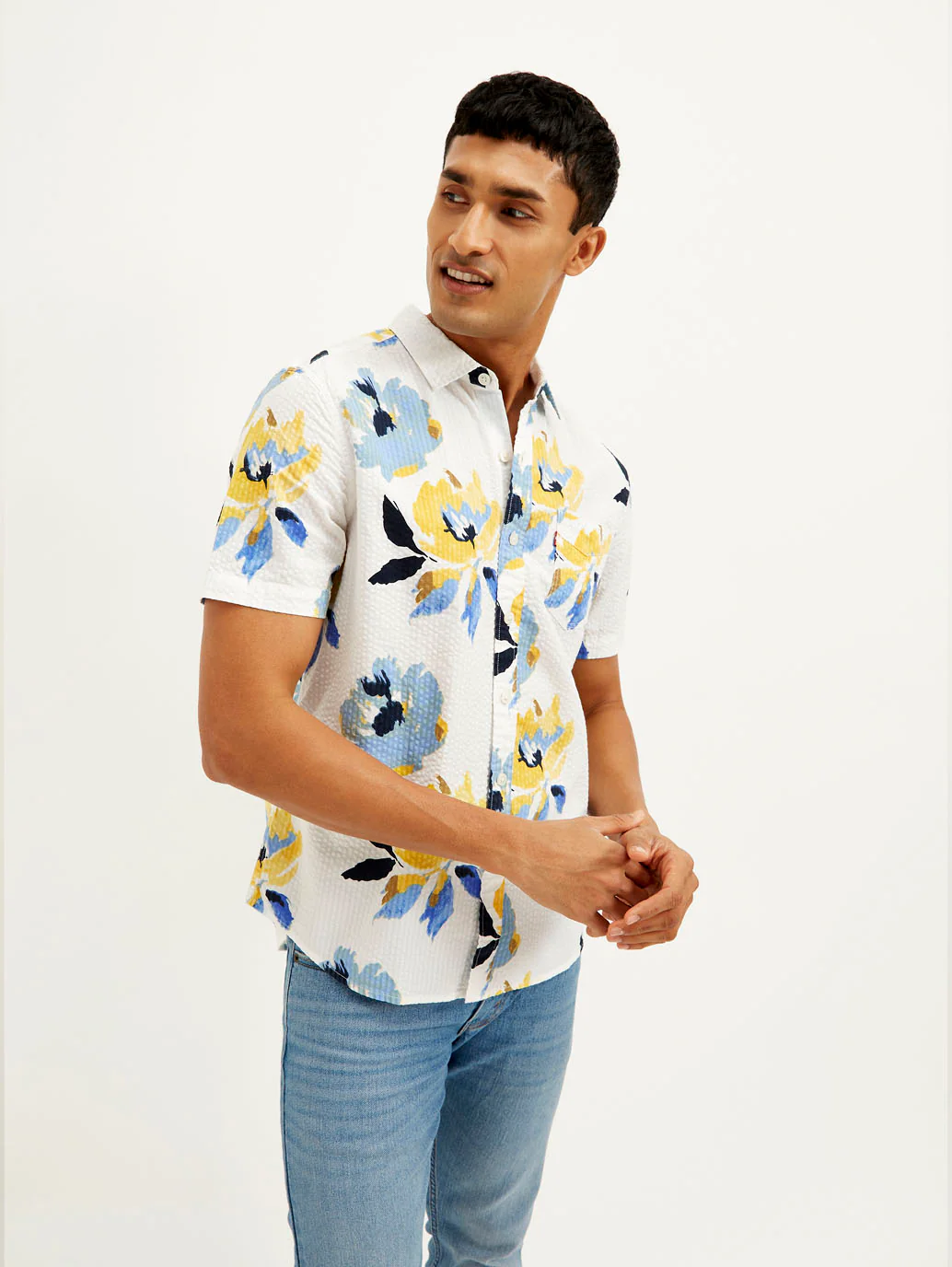 Men's Floral Slim Fit Shirt - Image 2
