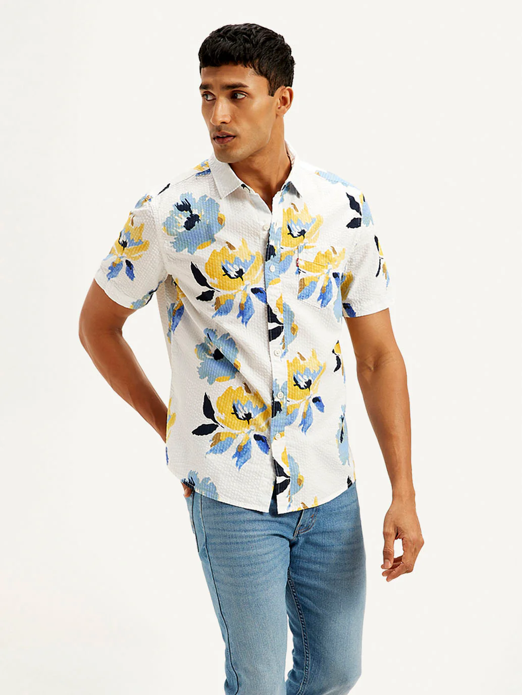 Men's Floral Slim Fit Shirt - Image 4