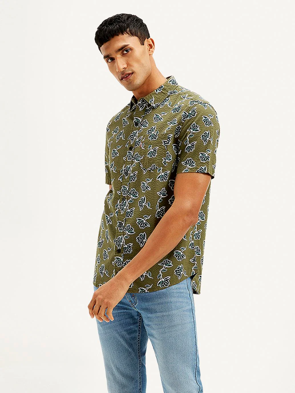 Men's Floral Slim Fit Shirt