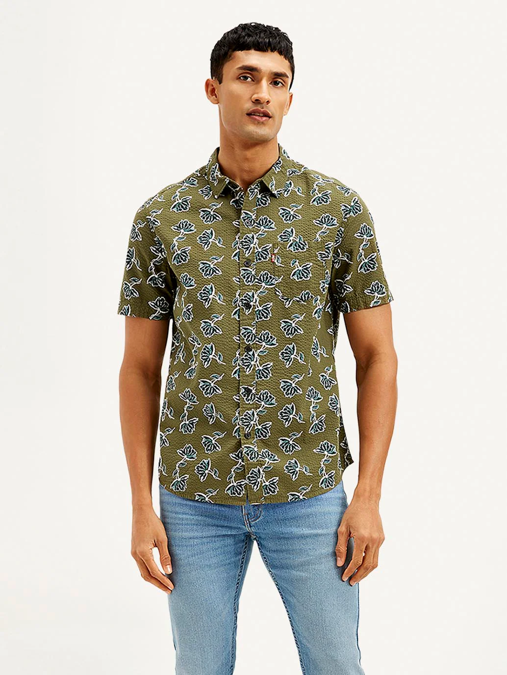 Men's Floral Slim Fit Shirt - Image 2