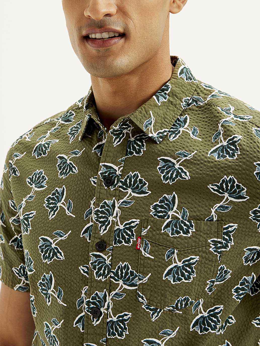 Men's Floral Slim Fit Shirt - Image 4