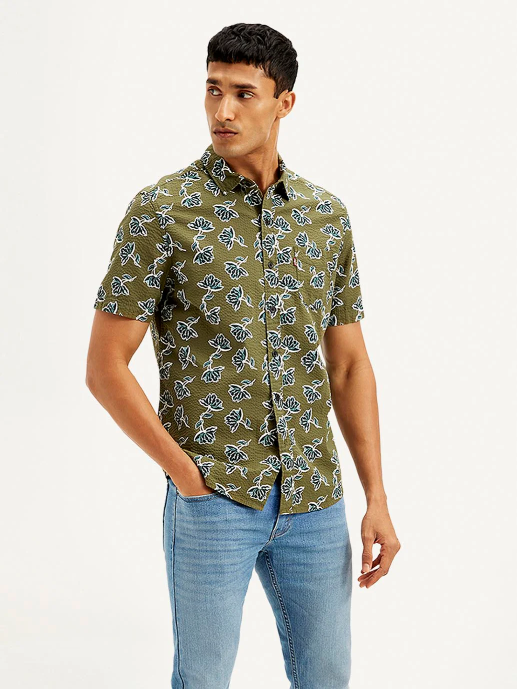 Men's Floral Slim Fit Shirt - Image 5