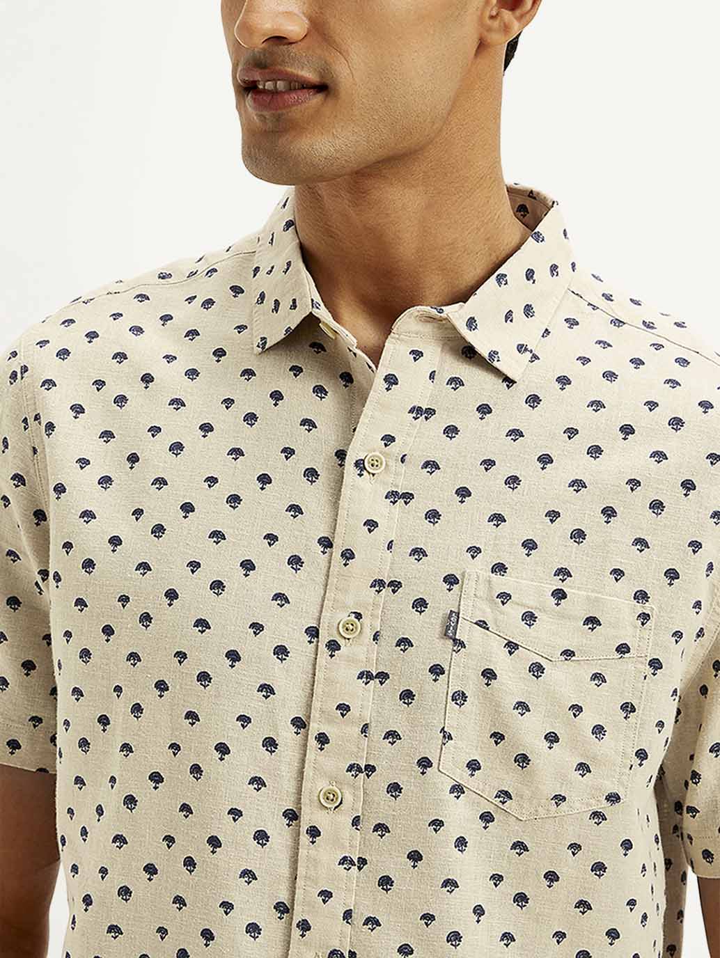 Men's Floral Slim Fit Shirt - Image 4