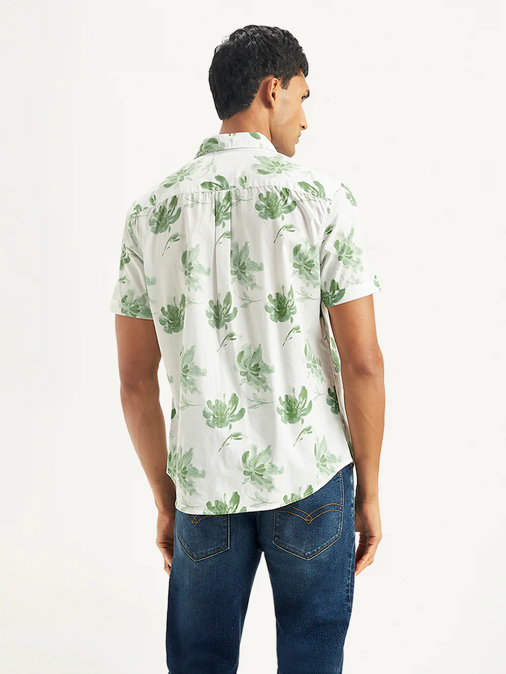 Men's Floral Slim Fit Shirt - Image 3