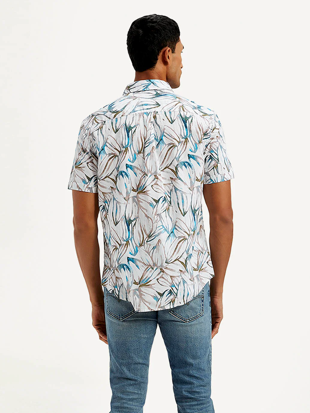 Men's Floral Slim Fit Shirt - Image 3