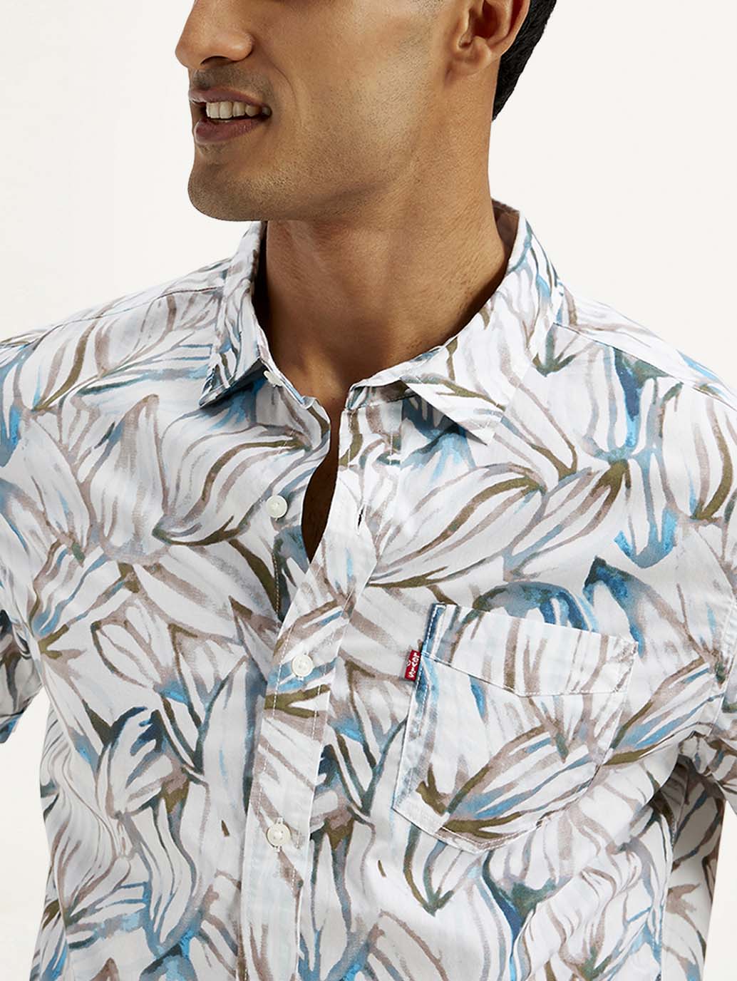 Men's Floral Slim Fit Shirt - Image 4