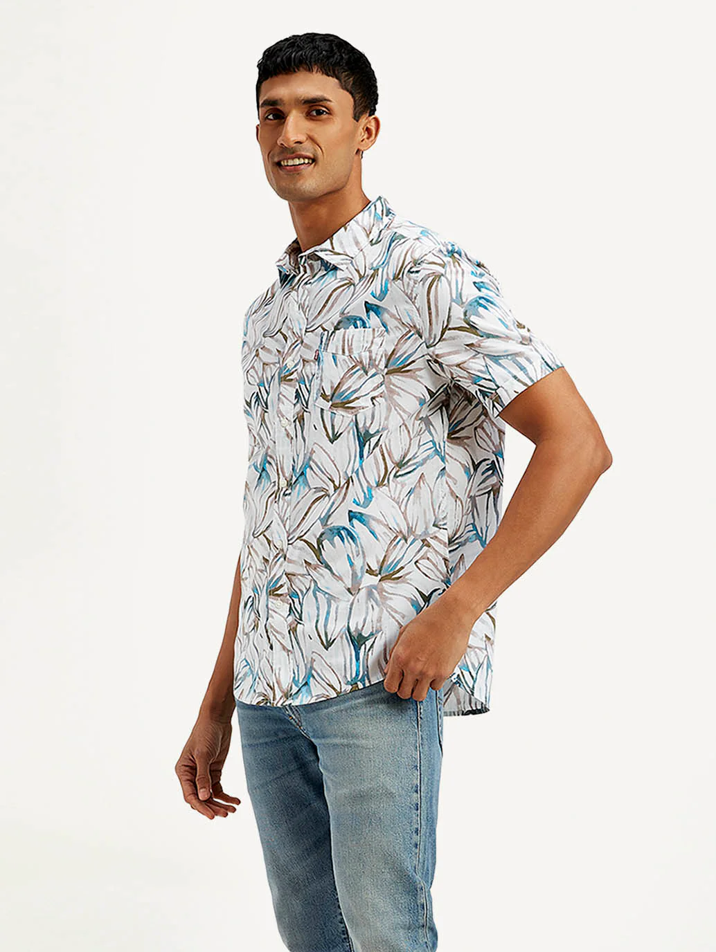 Men's Floral Slim Fit Shirt - Image 5