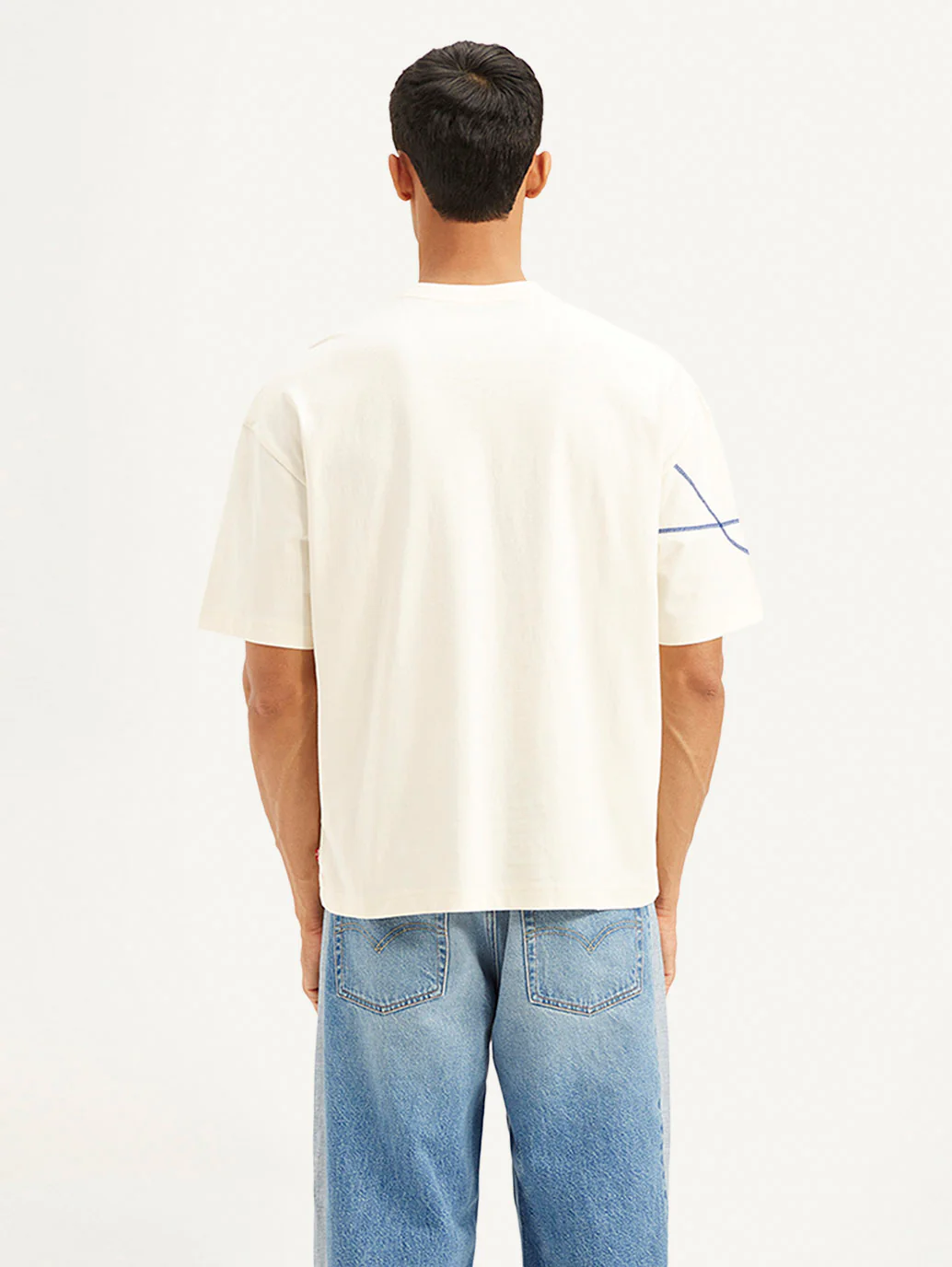 Men's Geometric Loose Fit T-shirt - Image 4